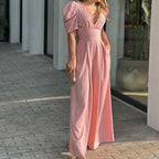 Elegante jumpsuit - stijlvolle dames outfit met lange mouwen