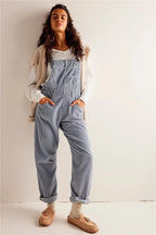 Corduroy overall - stijlvolle dames casual dungarees - Bakkermode.nl