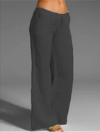 Dames casual broeken - lichtgewicht lounge pants met relaxed fit en praktische zakken voor dagelijks gebruik