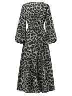 Lange luipaardprint jurk - Bakkermode.nl
