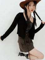 Utility mini rok met zakken - Bakkermode.nl