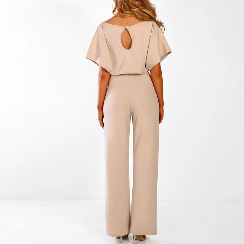Jumpsuit - stijlvolle chique damesjumpsuit met riem