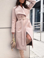 Trenchcoat - elegante lange damesjas met ceintuur