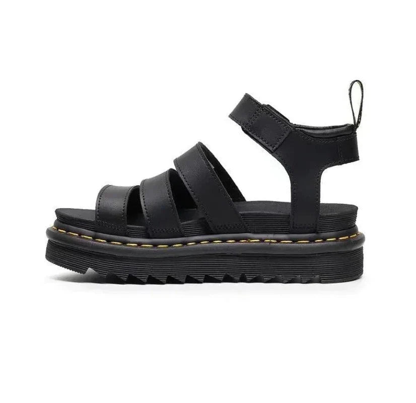 Chunky gladiatorsandalen met gespen - Bakkermode.nl