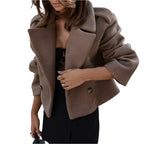 Korte jas met oversized pasvorm - Bakkermode.nl