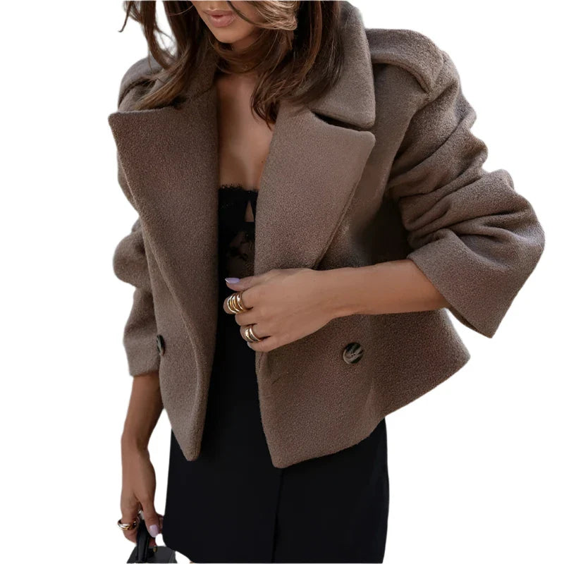 Korte jas met oversized pasvorm - Bakkermode.nl