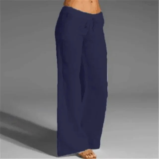 Dames casual broeken - lichtgewicht lounge pants met relaxed fit en praktische zakken voor dagelijks gebruik