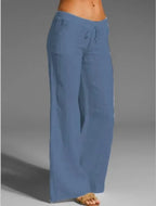 Dames casual broeken - lichtgewicht lounge pants met relaxed fit en praktische zakken voor dagelijks gebruik