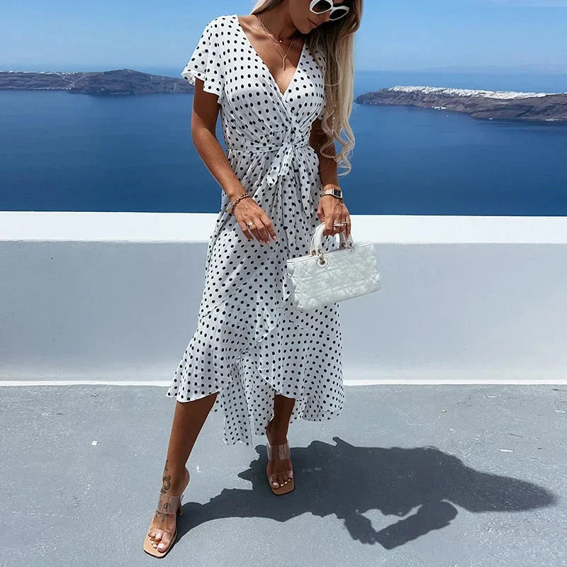 Charmante polkadot jurk - Bakkermode.nl