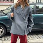 Dames oversized blazer - elegante outerwear voor kantoor en casual stijl