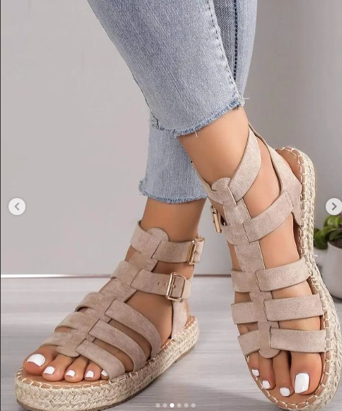 Comfortabele gladiator sandalen - Bakkermode.nl