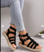 Comfortabele gladiator sandalen - Bakkermode.nl