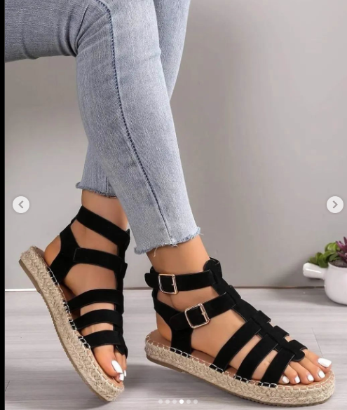 Comfortabele gladiator sandalen - Bakkermode.nl