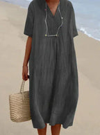 Linnen jurk - moeiteloze zomermode voor dames