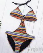 Sexy uitgesneden monokini met lage rug - Bakkermode.nl