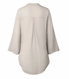 Linnen tuniek met knoopsluiting - Bakkermode.nl