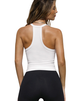 Witte Racerback Tanktop - Bakkermode.nl