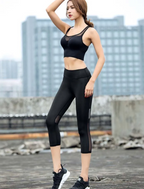 Sportieve zwarte legging met mesh inzetstukken - Bakkermode.nl