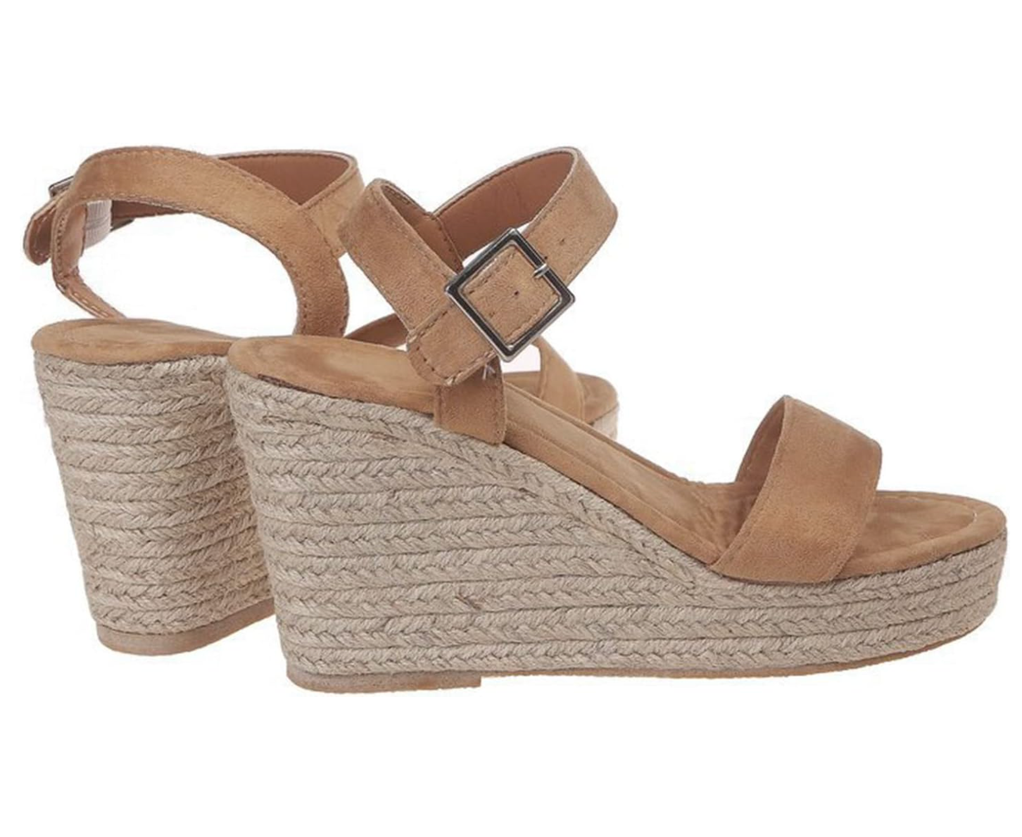 Beige sleehaksandalen met gesp - Bakkermode.nl