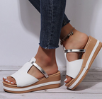 Witte sleehaksandalen - Bakkermode.nl