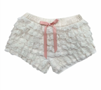 Luchtige kanten shorts met strik - Bakkermode.nl