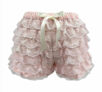 Luchtige kanten shorts met strik - Bakkermode.nl