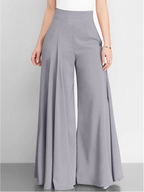 Dames hoge taille wijde broek - trendy casual mode voor vrouwen
