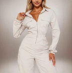 Cargo-stijl jumpsuit - veelzijdig all-in-one voor dames