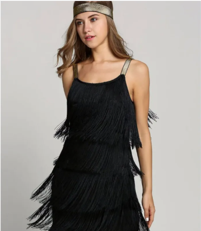 Franjejurk - stijlvolle avondkleding voor dames