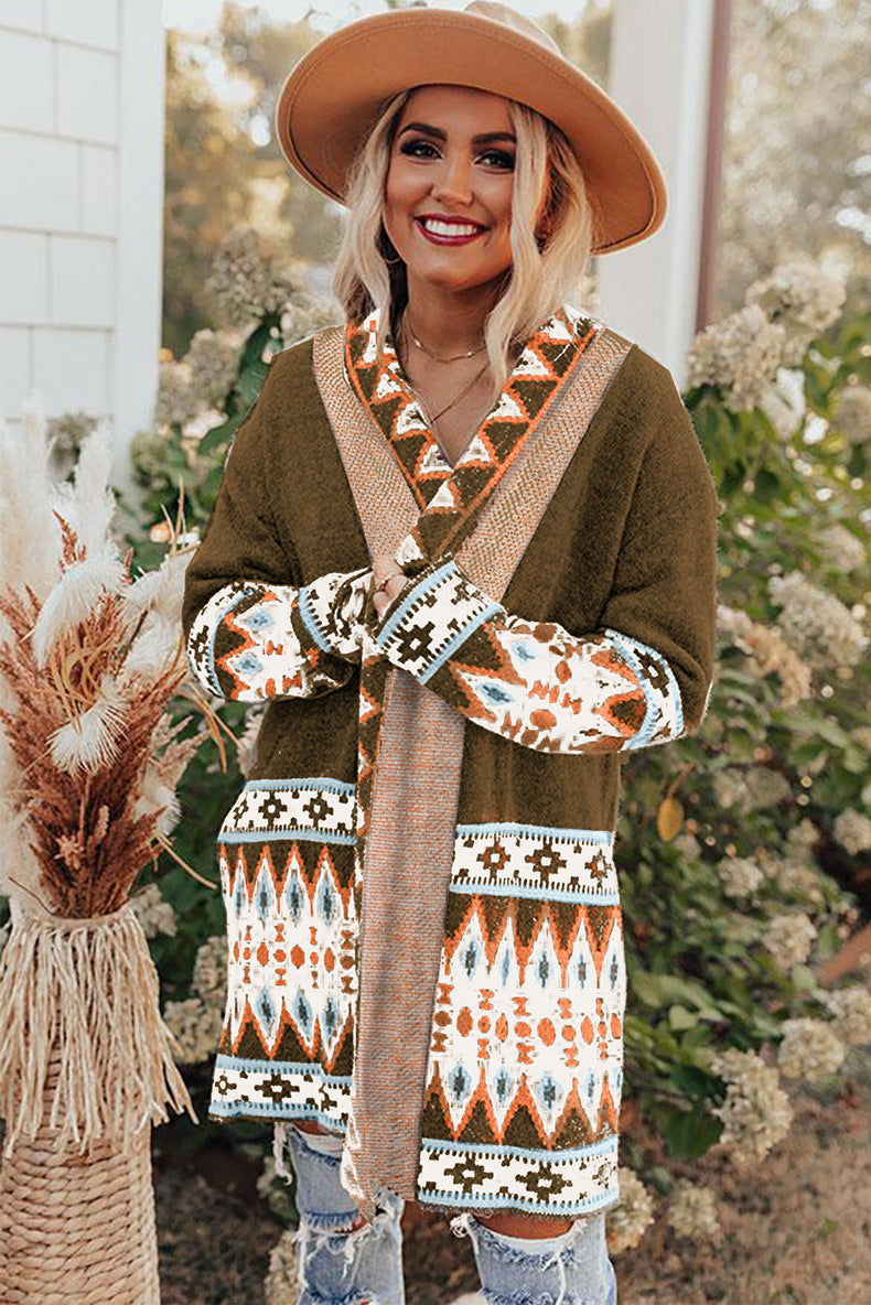 Dames lange gebreide cardigan - trendy laagjesstuk voor informele gelegenheden