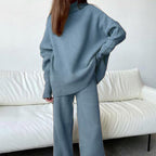2-delige gebreide loungewear set - stijlvolle dames homewear - Bakkermode.nl