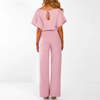 Jumpsuit - stijlvolle chique damesjumpsuit met riem