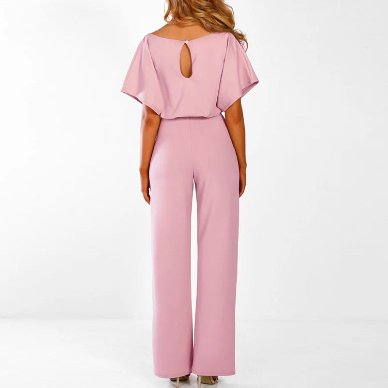 Jumpsuit - stijlvolle chique damesjumpsuit met riem