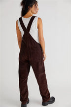 Corduroy overall - stijlvolle dames casual dungarees - Bakkermode.nl