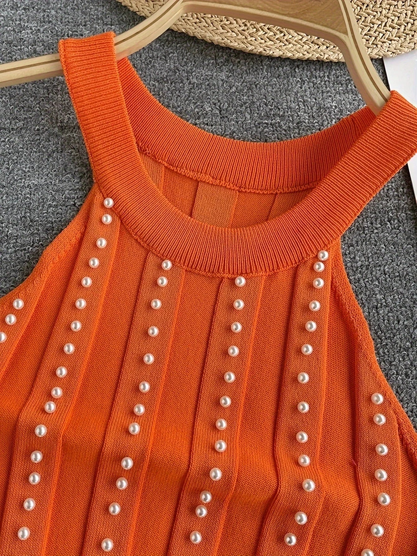 Prachtige top met parels - Bakkermode.nl