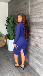 2-delige elegante damesoutfit - bijpassende blazer en kokerrok