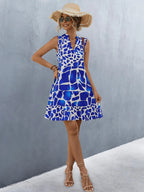 Zomerjurk met giraffeprint - Bakkermode.nl