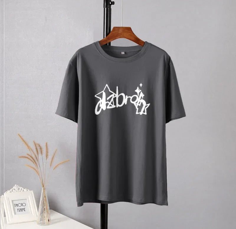 Trendy t-shirt met grafische print - Bakkermode.nl