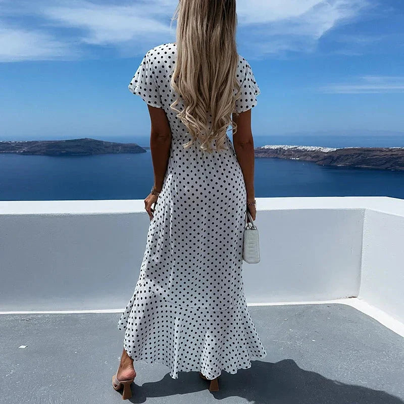 Charmante polkadot jurk - Bakkermode.nl