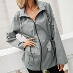 Dames lichte ritsjack - stijlvolle casual buitenjas