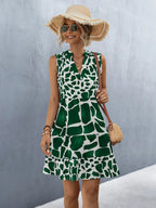 Zomerjurk met giraffeprint - Bakkermode.nl