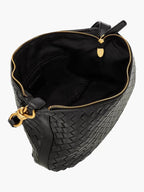 Geweven leren hobo tas dames – chique en veelzijdige - Bakkermode.nl