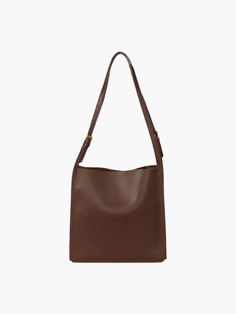 Leren schoudertas dames - casual dagelijkse tas - Bakkermode.nl