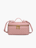 Gequilte leren crossbody tas dames - elegant met gouden details, veelzijdig - Bakkermode.nl