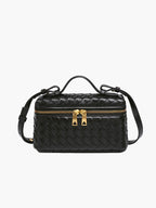 Gequilte leren crossbody tas dames - elegant met gouden details, veelzijdig - Bakkermode.nl