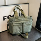 Dames schoudertas stijlvolle cord tote - duurzame tas voor werk en vrije tijd