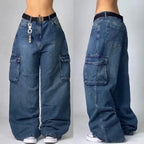 Cargo jeans - trendy baggy denimbroeken voor dames