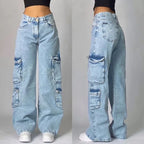 Cargo jeans - trendy baggy denimbroeken voor dames