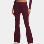 Dames flared leggings met hoge taille - stretchy yoga broeken voor een actieve levensstijl