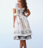 Traditionele tracht jurk - elegante dames dirndl met schort